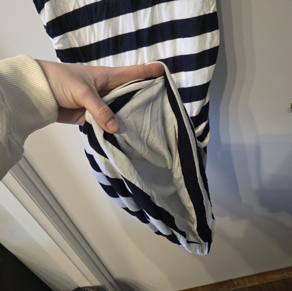 ALC Twisty T Midi Or Mini Ruched Striped Dress - Picture 7 of 9